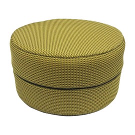 Como Life Foot Cushion, Zabuton, Low Rebound Mesh, Hand Washable, Approx. 11.4 x 11.4 x 6.1 inches (29 x 29 x 15.5 cm), Yellow Green