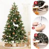 122 cm Christmas Tree Blanket, White Plush Christmas Tree Blanket,