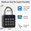 Dhiedas Fingerprint Padlock with Code, Combination Lock for Locker with