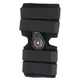 Leg Knee Joint Support Adjustable Breathable Knee Sprain Joint Fixed Brace Black