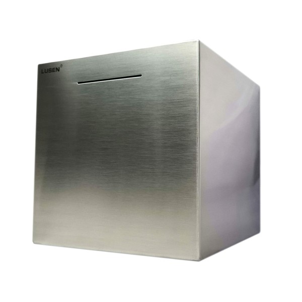 LUSEN Made of Stainless Steel,Bigger Safe Box Money Savings Bank