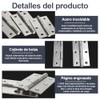 Bisagras para Puerta de Acero Inoxidable, 4 piezas Bisagras de