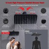 BSTKEECL Rain Shower Head with Handheld-12" High Pressure Square Rainfall