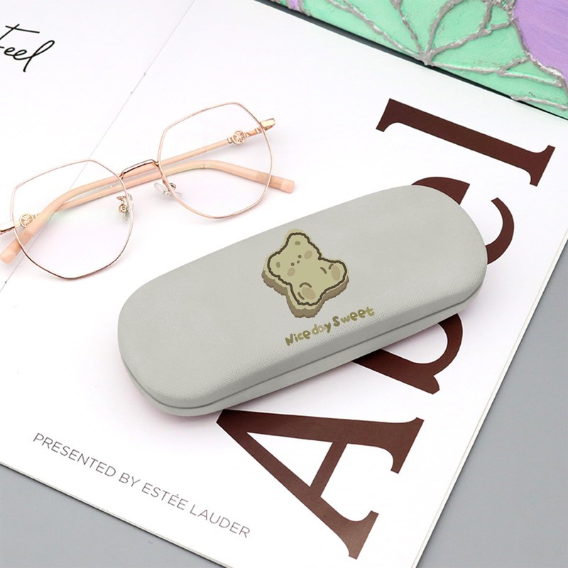 BHAHB Hard Case Glasses Case, Scratch-Resistant Sunglasses Glasses Cute Hard