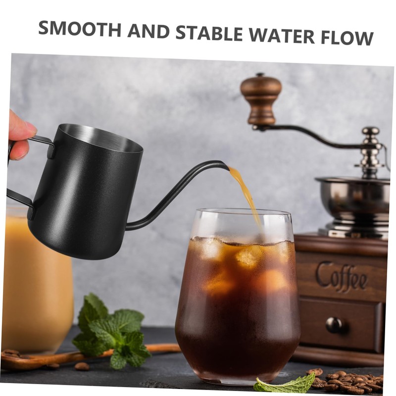 LALAFINA Stainless Steel Gooseneck Coffee Kettle Precision Spout Pot for