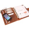 Almadih Leather Organizer A5 with Rings Brown VT Genuine Leather