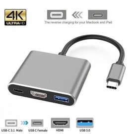 Universal USB Type C to HDMI HDTV TV Cable Adapter Converter Hub for Macbook Android Phone