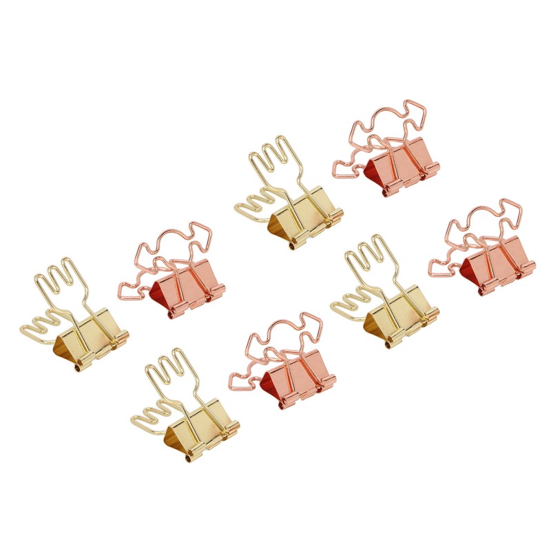 100pcs Binder Clips for Student Strong Clamping Force Metal Arrows