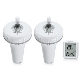 Inkbird IBS-P01R Wireless Pool Thermometer Combination Set with 2 Floating Pool Thermometer and One Monitor