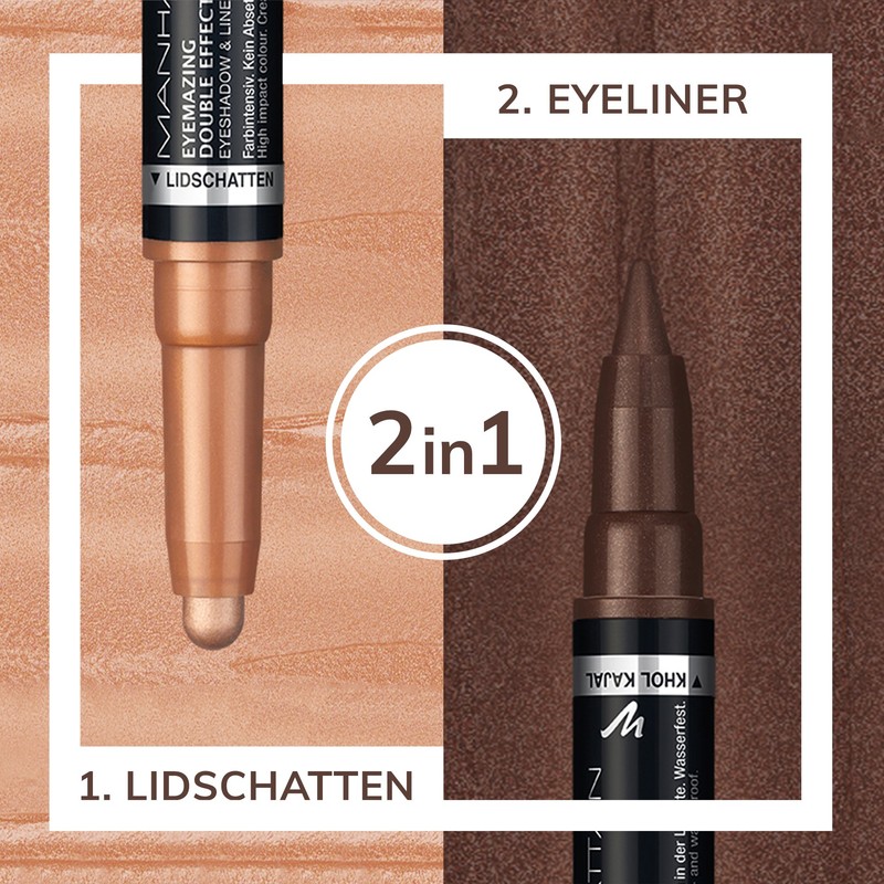 Manhattan Eyemazing Double Effect Eyeshadow & Liner, 2-in-1 Eyeshadow &