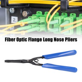 Optical Fiber Pliers, Fiber Cable Pliers Fiber Optic Stripper with Non Slip Rubber Handle Flange Long Nose Fiber Optic Connector Tool