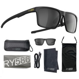 RY586 P1A HD Polarized Fishing Watersports Sunglasses Women Men, Blue Light Blocking Reduce Glare & IR Hiking golf Outdoor sports Gift