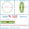 Läufer 59081 Rondella X-Band, Elastic Cross Bands, Rubber Bands 130