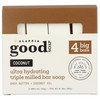 ALAFFIA Coconut Good Soap Value Pack 4 Count, 20 OZ