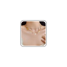 Cimenexe Bohemian Layered Crystal Butterfly Choker Necklace Gold Metal Cz Butterfly Pendant Necklace Retro Pearl Chain Necklace Rhinestone Pearl Chain Necklace Jewelry for Women