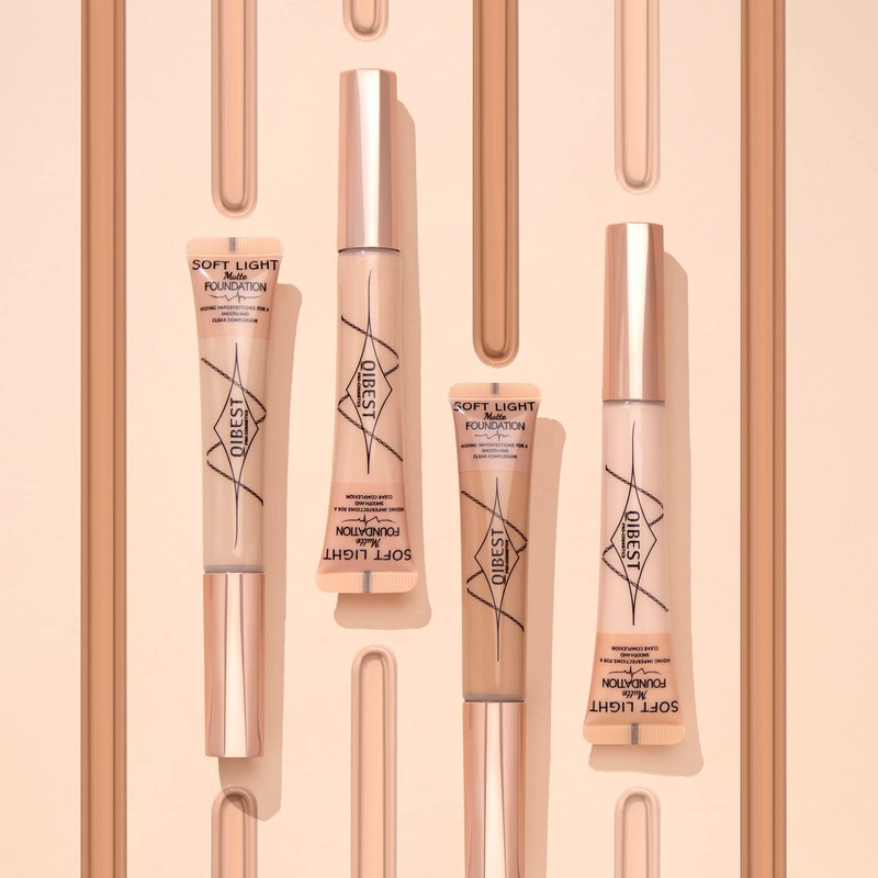 Full Coverage Foundation, Liquid Mat Foundation with Cushion Applicator, Waterproof