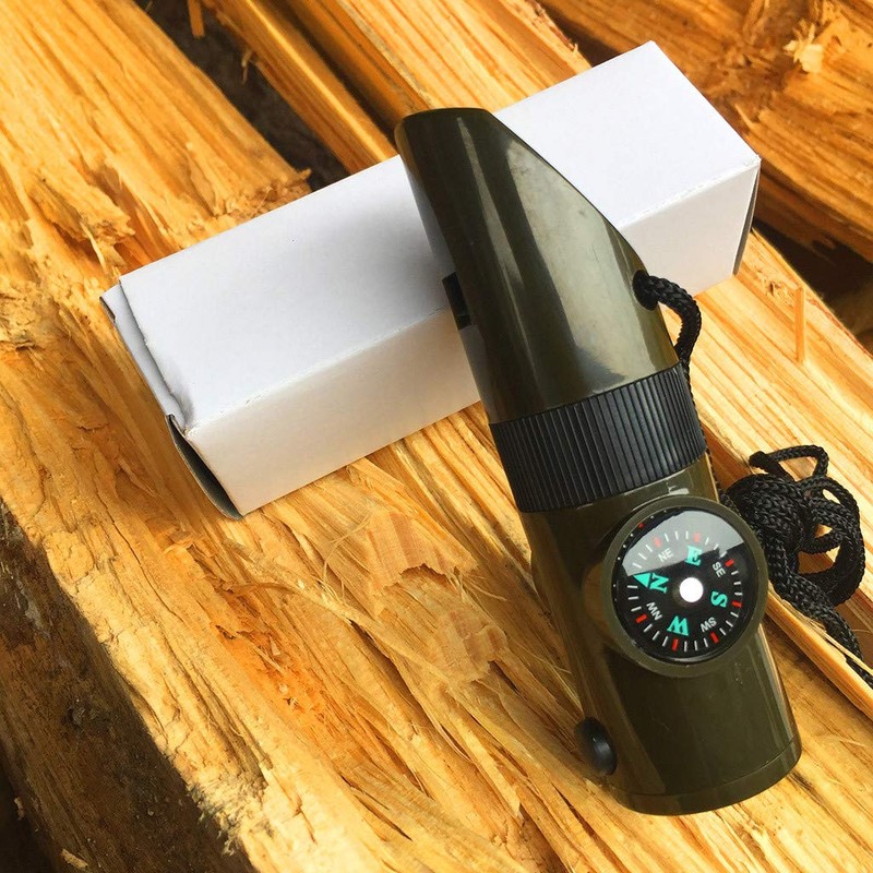 Thermomet 1 Compass Whistle LED Kit Survival Tools Emergency Light