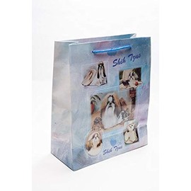 Dog Gift Bags Shih Tzu Designs Beautifully Painted by Artist Ruth Maystead A Ganatra Brand Product (Shih Tzu)