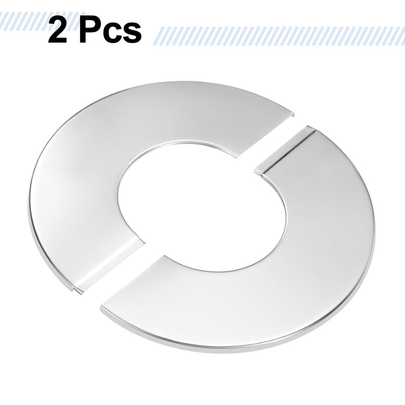 HARFINGTON 2pcs Wall Split Flange 2.4" (61mm) Stainless Steel Round