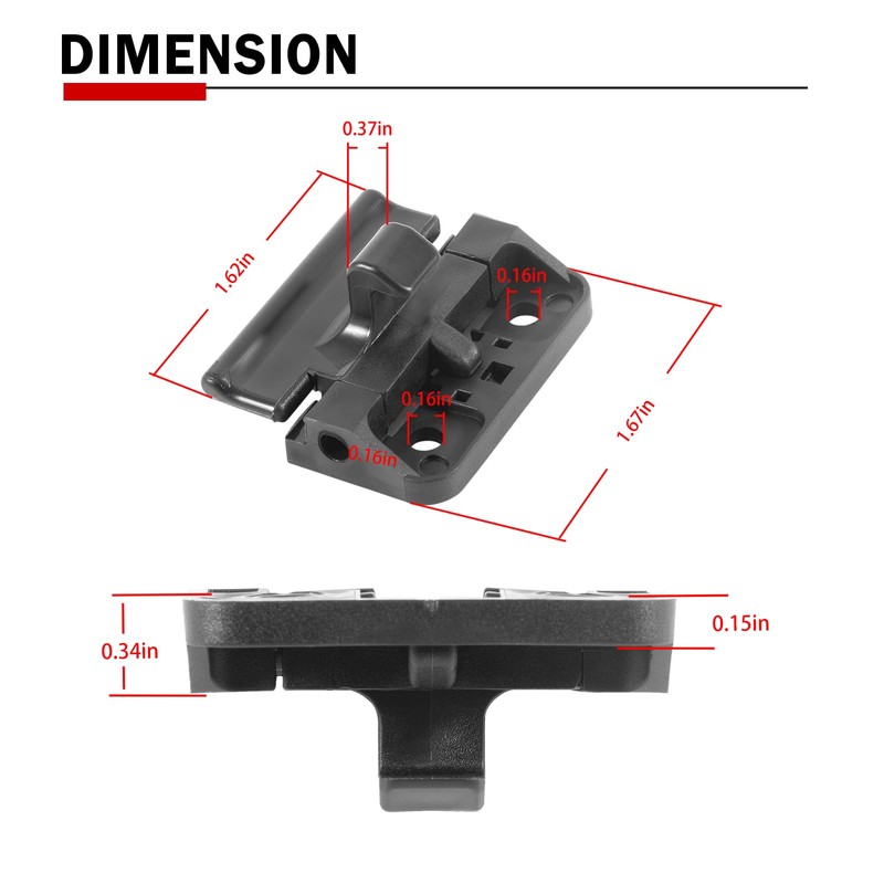 (2 Pack) Center Console Cover Lock Sub Assy Center Console