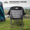 Tisetrail Oversized Padded Camping Chair Extra Large Camp Chairs for