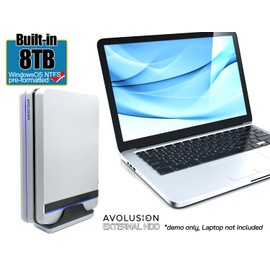 Avolusion PRO-X Series USB 3.0 External Hard Drive for WindowsOS Desktop PC/Laptop (White) - (8TB) (Renewed)