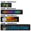 MIOOTLY LED RGB Matrix Pixel Screen, 1 Count Scrolling Bright