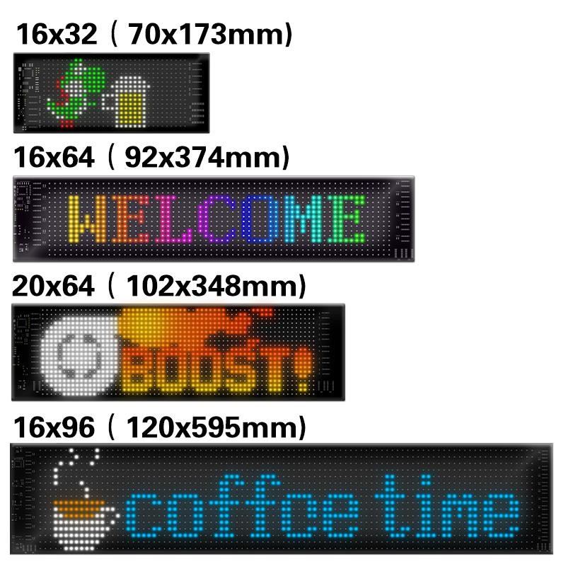 MIOOTLY LED RGB Matrix Pixel Screen, 1 Count Scrolling Bright