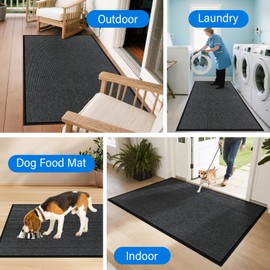 4' X 6' Durable Front Door Mat Indoor Outdoor Entrance, Commercial Door Floor Mat Heavy Duty Non-Slip Backing Entryway Doormats, Outdoor Mats for Home Entrance & Commercial High Traffic Area