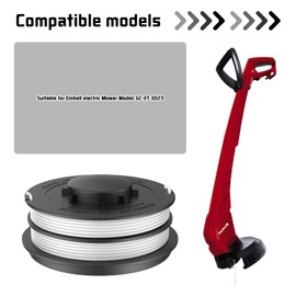 XIJIANG 4 x grass trimmer thread spool, diameter 1.65 mm, 10 m trimmer replacement spool thread, autofeed nylon spools for Einhell electric grass trimmer GC-ET 4530