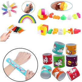 63 Piece Party Bags Children's Birthday Party Bag Set, Children's Birthday Party Favours, Giveaways, Pinata, Party Favour, Small Toy for Children, Girls, Boys, Party Bags, Guest Gifts for Party Bag
