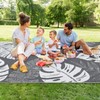 GlowSol Waterproof 9x18 Outdoor Rug for Patio Reversible Plastic Straw