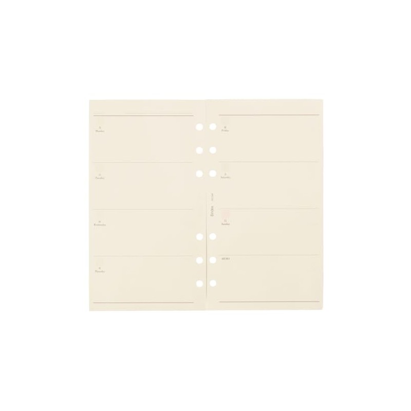 Bindex 306 Personal Organizer Refill, Bible Size, 6 Holes, Efficiency