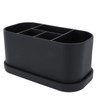 Silicone Toothbrush Toothpaste Holder Multipurpose 5 Slots Drainage Holes Bathroom