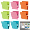 LUCTHY Fridge Magnets Clips 8pcs, Strong Square Whiteboard Magnets Coloured