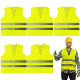 Kezidhp High Visibility Vest, Car Safety Vest, Car Safety Vest, Children and Adults, High Visibility Vest, Breakdown Vest, for Drivers, Workers