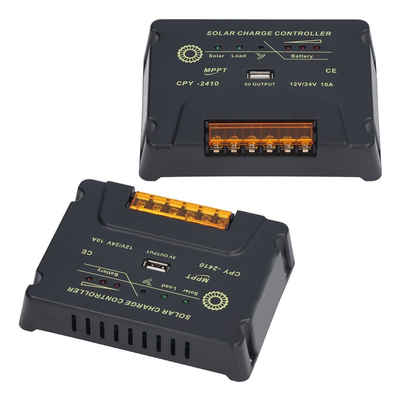 Solar Charge Controller 12V 24V Automatic Adaptation 10A MPPT Solar