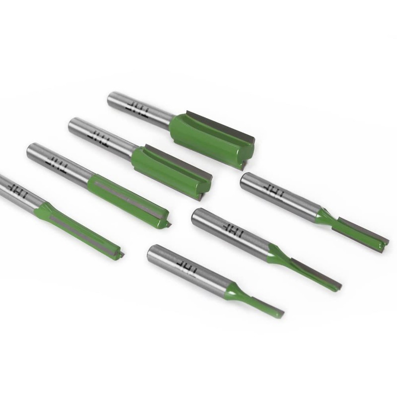 TXHF 6mm Shank Single & Double Flute Straight Router Bit