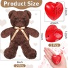 2 Pcs Bear Stuffed Animals with Voice Recorder Set, 60