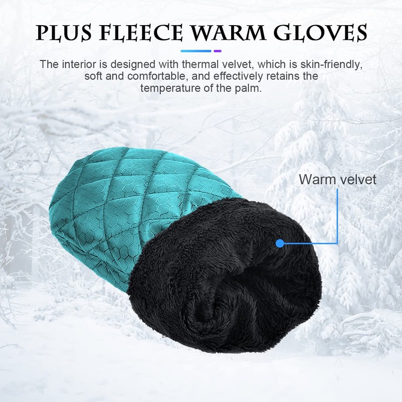 CGEAMDY Ice Scraper with Glove, Car Windscreen Scraper with Glove,