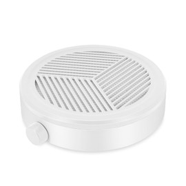 Mini Nail Dust Collector, Powerful Small Nail Vacuum Dust Extractor Fan with Adjustable Suction for Nail Tech Home Manicures, Low Noise (White)