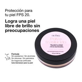 Polvo traslúcido efecto mate piel grasa (cedro)