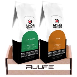 Amor Perfecto coffee roasted ground Coffee (2 pack) Cherry - Blackberry & Peach - Grapefruit flavor Cafe amor perfecto Colombiano Cereza - Mora, durazno - toronja Colombian Coffee amor perfecto coffee Antioquia y Huila