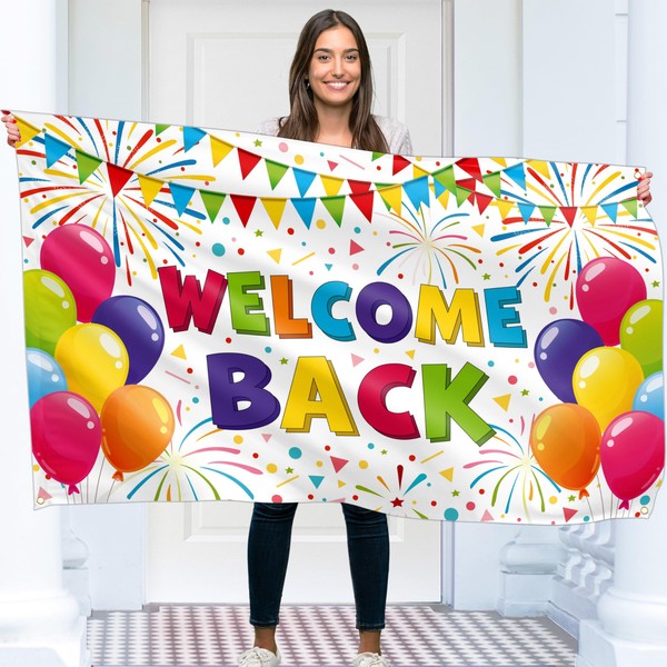 Welcome Back Banner 150 x 90 cm - Welcome Garland