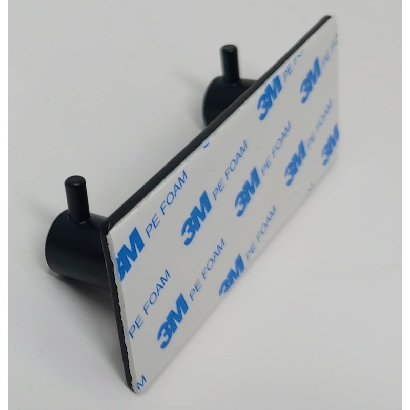 Ganchos Dobles para Toallas, Montaje en Pared, Negro Mate, 9