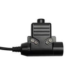 BVMAG Civilian Z-Tactical U94 PTT Adapter Headset Cable Plug Push to Talk for ICOM F3 F4 F10 F20 F31 IC-F3000 F3001 F3002 IC-F12 F15 IC-F16 IC-F33 IC-V80 Walkie Talkie Two Way Radio