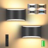 TRLIFE Rechargeable Battery Operated Wall Sconces, Remote Control Dimmable LED