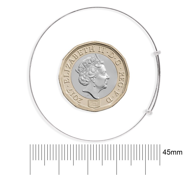 Sterling Silver Expander Bangle Baby's 5cm Internal Diameter