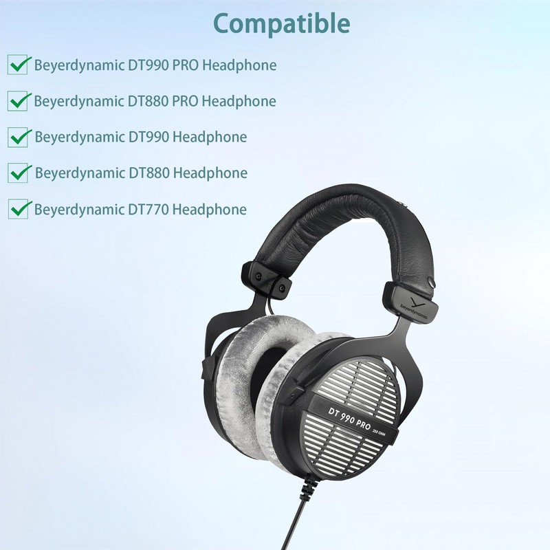 HAIZEEN Ear Pads Compatible with Beyerdynamic DT990 PRO/DT880 PRO/DT770 Headphones