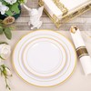 WDF Partyware 350Piece Gold Plastic Dinnerware Set for 50 Guests